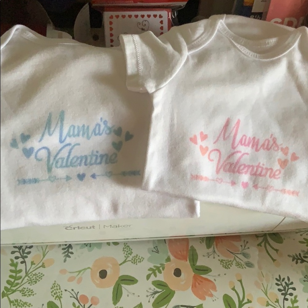 Mommy’s Valentine boy and girl